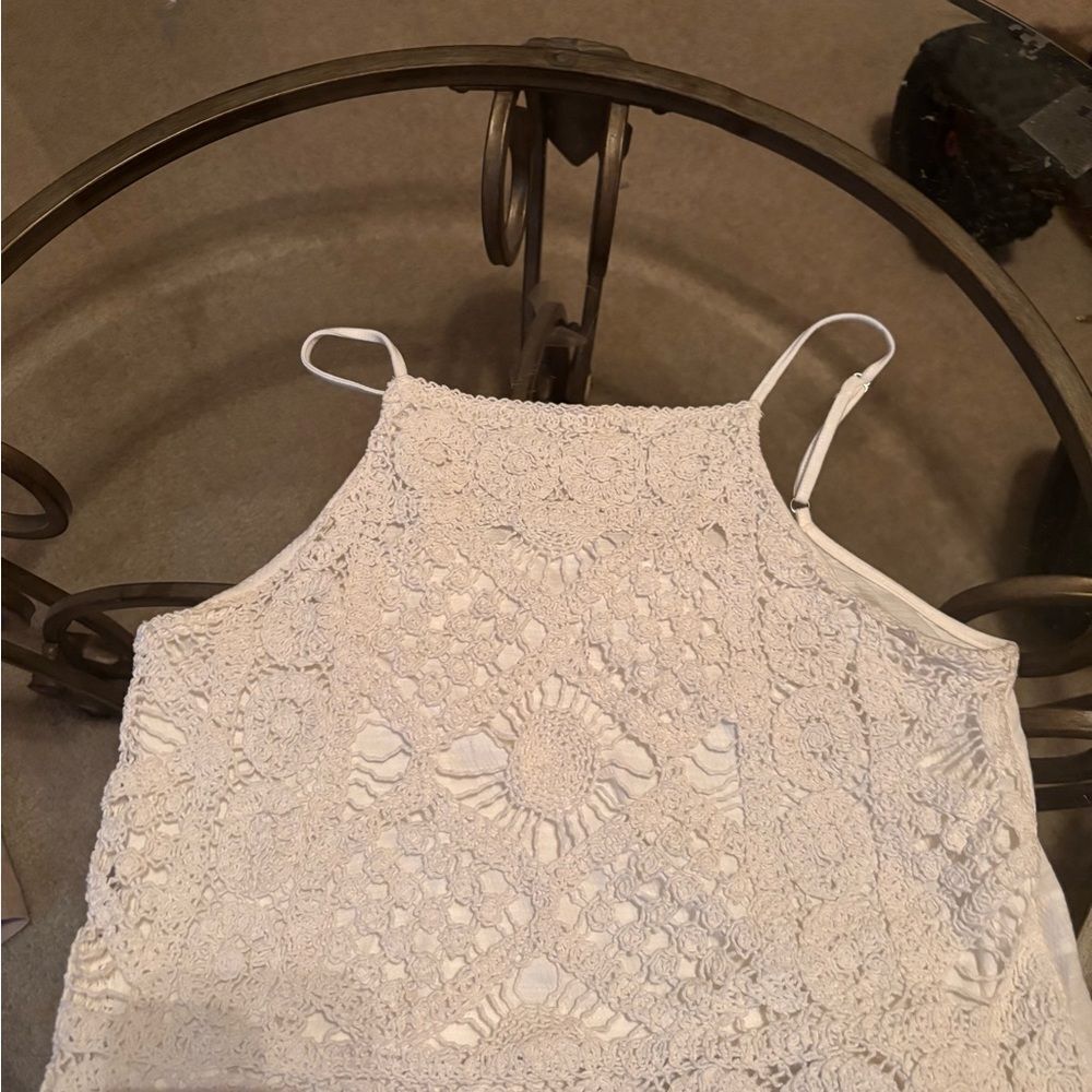Love on a Hanger Cream Cropped Embellished Camisole